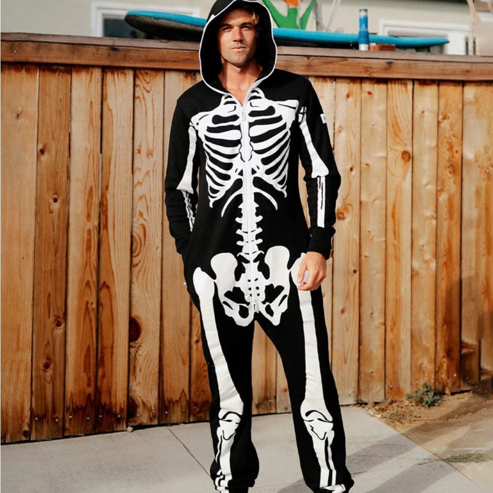 Tipsy Elves Black and White Skeleton Onesie